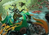 Aatchik, Emerald Radian Art Card (15/54) (Gold-Stamped Signature) - Art Series: Aetherdrift - Magic: The Gathering card