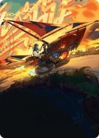 Boosted Sloop Art Card - Art Series: Aetherdrift - Magic: The Gathering card