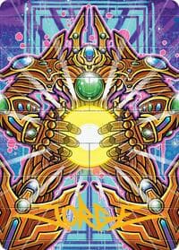 Brightglass Gearhulk Art Card (Gold-Stamped Signature) - Art Series: Aetherdrift - Magic: The Gathering card