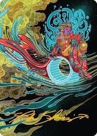 Cloudspire Skycycle Art Card (Gold-Stamped Signature) - Art Series: Aetherdrift - Magic: The Gathering card