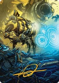 Mendicant Core, Guidelight Art Card (1/54) (Gold-Stamped Signature) - Art Series: Aetherdrift - Magic: The Gathering card