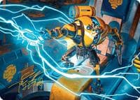 Mendicant Core, Guidelight Art Card (12/54) (Gold-Stamped Signature) - Art Series: Aetherdrift - Magic: The Gathering card