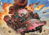 Redshift, Rocketeer Chief Art Card - Art Series: Aetherdrift - Magic: The Gathering card