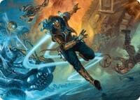 Sita Varma, Masked Racer Art Card - Art Series: Aetherdrift - Magic: The Gathering card