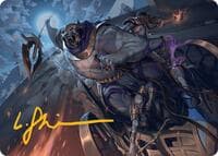 Zahur, Glory's Past Art Card (Gold-Stamped Signature) - Art Series: Aetherdrift - Magic: The Gathering card