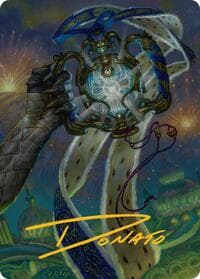 The Aetherspark Art Card (Gold-Stamped Signature) - Art Series: Aetherdrift - Magic: The Gathering card