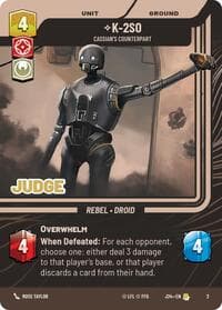 K-2SO - Cassian's Counterpart - Judge Promos - Star Wars: Unlimited card