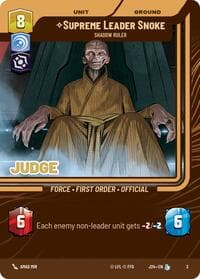 Supreme Leader Snoke - Shadow Ruler - Judge Promos - Star Wars: Unlimited card