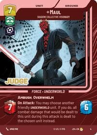 Maul - Shadow Collective Visionary - Judge Promos - Star Wars: Unlimited card