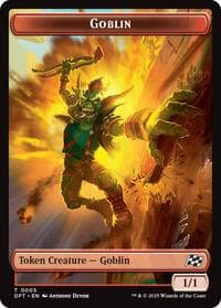 Goblin // Thopter (0010) Double-Sided Token - Aetherdrift - Magic: The Gathering card