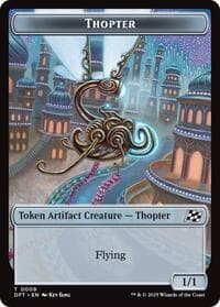Thopter (0009) // Treasure Double-Sided Token - Aetherdrift - Magic: The Gathering card