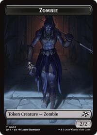 Zombie (0003) // Pilot Double-Sided Token - Aetherdrift - Magic: The Gathering card