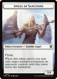 Angel of Sanctions // Vizier of Many Faces Double-Sided Token - Commander: Aetherdrift - Magic: The Gathering card