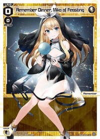 Remember Dinner, Miko of Feasting - Divisions DIVA - WIXOSS card