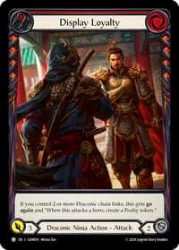 Display Loyalty (Red) - GEM Pack 1 - Flesh and Blood TCG card