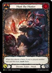 Hunt the Hunter (Red) - GEM Pack 1 - Flesh and Blood TCG card