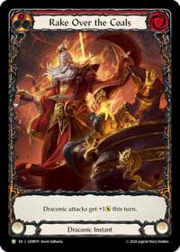 Rake Over the Coals (Red) - GEM Pack 1 - Flesh and Blood TCG card