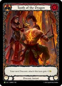 Tooth of the Dragon (Red) - GEM Pack 1 - Flesh and Blood TCG card
