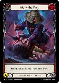 Mark the Prey (Red) - GEM Pack 1 - Flesh and Blood TCG card