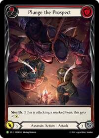 Plunge the Prospect (Red) - GEM Pack 1 - Flesh and Blood TCG card