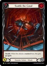 Scuttle the Canal (Red) - GEM Pack 1 - Flesh and Blood TCG card