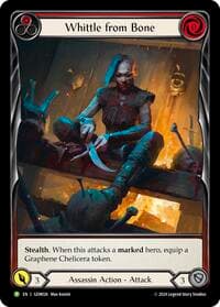 Whittle from Bone (Red) - GEM Pack 1 - Flesh and Blood TCG card
