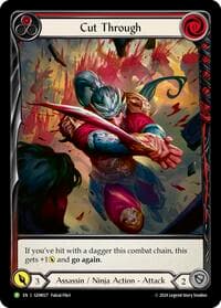 Cut Through (Red) - GEM Pack 1 - Flesh and Blood TCG card