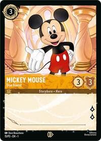 Mickey Mouse - True Friend - Disney Lorcana Promo Cards - Disney Lorcana card