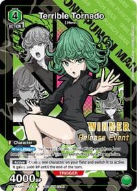 Terrible Tornado (Release Event Winner) - UE06BT: One Punch Man Release Event Cards - Union Arena card