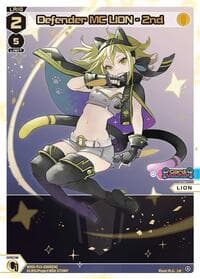 Defender MC LION - 2nd (LR) - Divisions DIVA - WIXOSS card
