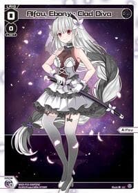 Alfou, Ebony - Clad Diva (Parallel) - Divisions DIVA - WIXOSS card