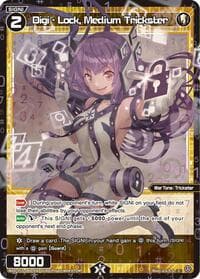 Digi - Lock, Medium Trickster (Parallel) - Divisions DIVA - WIXOSS card