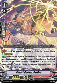 Desert Gunner, Raiden - V Promo Cards - Cardfight Vanguard card