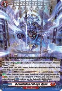 0 Forbidden Evil-eye, Open - D Promo Cards - Cardfight Vanguard card
