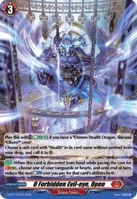 0 Forbidden Evil-eye, Open (Foil) - D Promo Cards - Cardfight Vanguard card