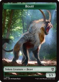 Beast (0010) // Servo Double-Sided Token - Commander: Aetherdrift - Magic: The Gathering card