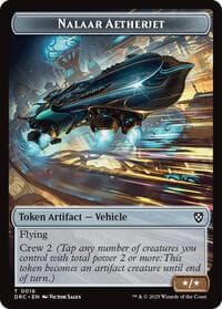 Nalaar Aetherjet // Treasure Double-Sided Token - Commander: Aetherdrift - Magic: The Gathering card