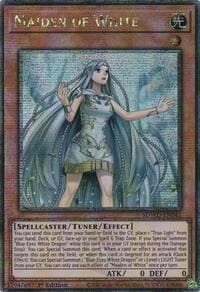 Maiden of White (Quarter Century Secret Rare) - Structure Deck: Blue-Eyes White Destiny - YuGiOh card