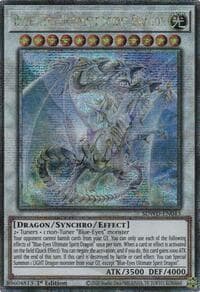Blue-Eyes Ultimate Spirit Dragon (Quarter Century Secret Rare) - Structure Deck: Blue-Eyes White Destiny - YuGiOh card