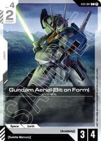 Gundam Aerial (Bit on Form) - Edition Beta - Gundam Card Game card