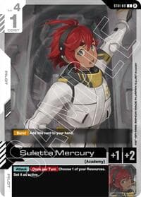 Suletta Mercury - Edition Beta - Gundam Card Game card