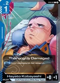Thoroughly Damaged - Edition Beta - Gundam Card Game card