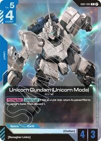 Unicorn Gundam (Unicorn Mode) - Edition Beta - Gundam Card Game card