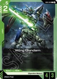 Wing Gundam - Edition Beta - Gundam Card Game card