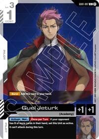 Guel Jeturk - Edition Beta - Gundam Card Game card
