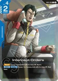 Intercept Orders - Edition Beta - Gundam Card Game card