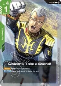 Citizens, Take a Stand! - Edition Beta - Gundam Card Game card
