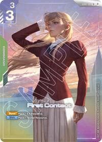 First Contact (U+) - Edition Beta - Gundam Card Game card