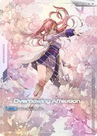 Overflowing Affection (U+) - Edition Beta - Gundam Card Game card