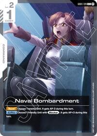 Naval Bombardment - Edition Beta - Gundam Card Game card